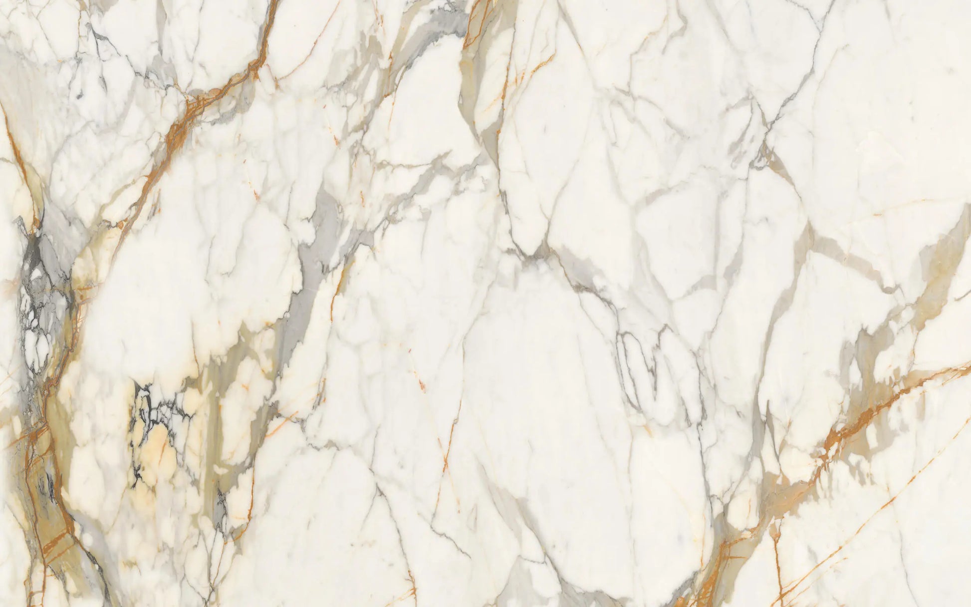 декоративен стенен панел - Marble texture with beige, gray, and gold veins on a white background