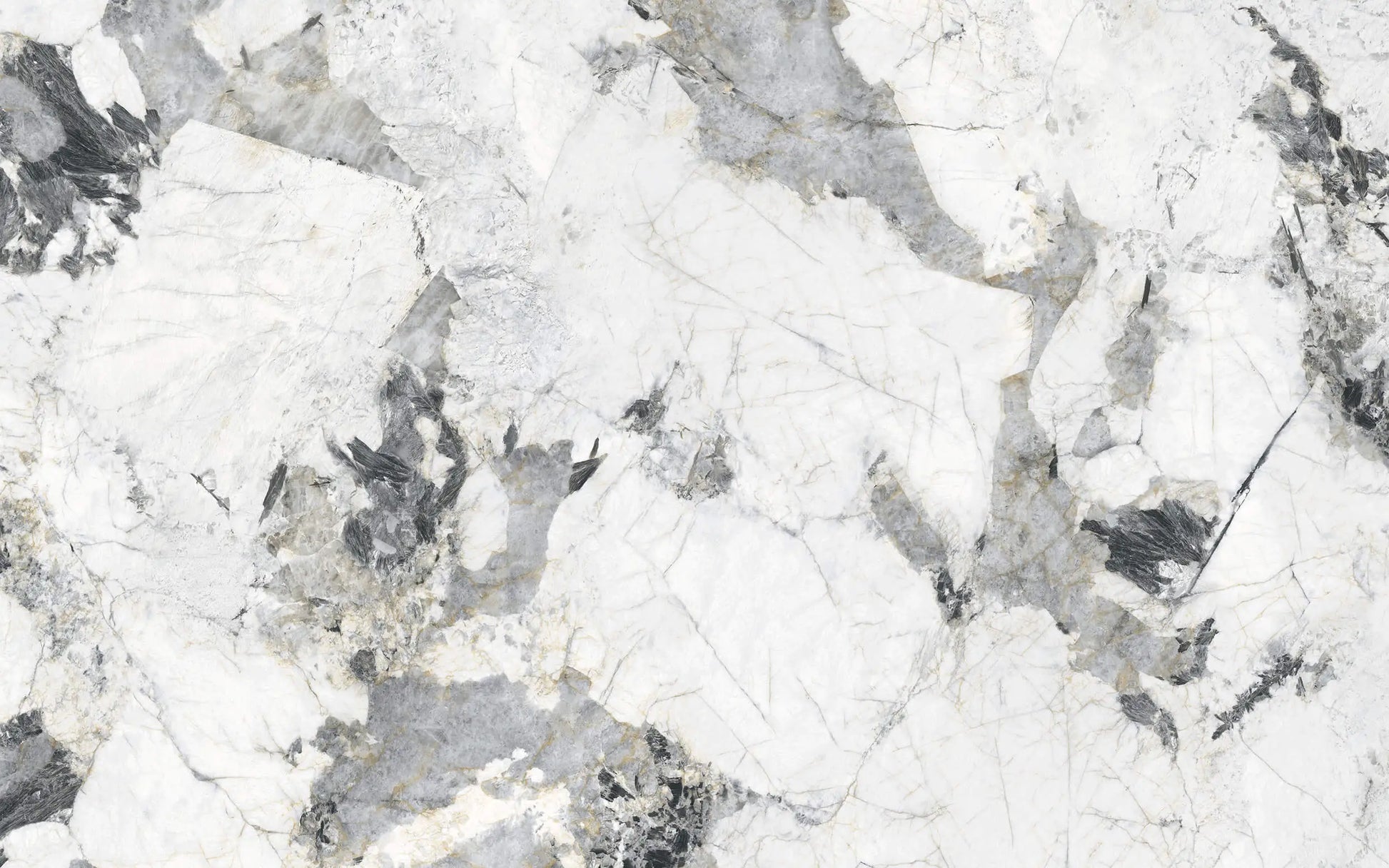 декоративен стенен панел - Close-up of a white marble with gray veining